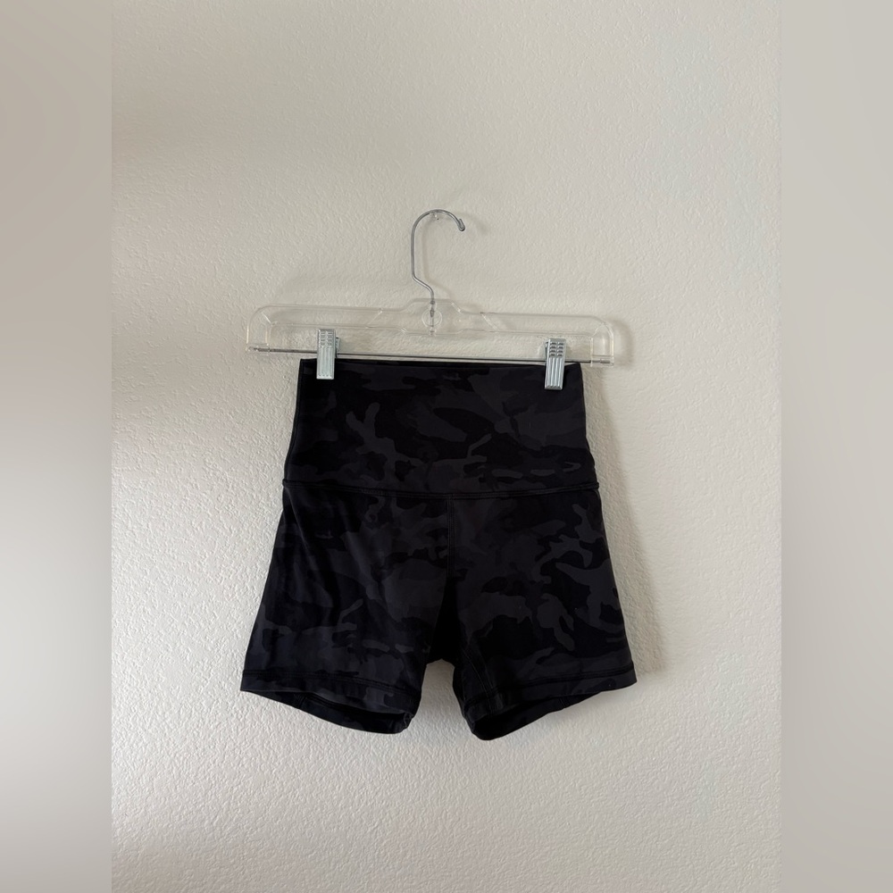 lululemon athletica Black Camo Athletic Shorts